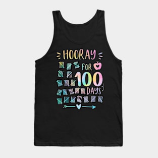 Happy 100th Day Of School Hooray For 100 Days Teachers Kids Tank Top